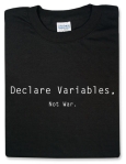 declare variables