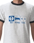 eat sleep code html tshirt